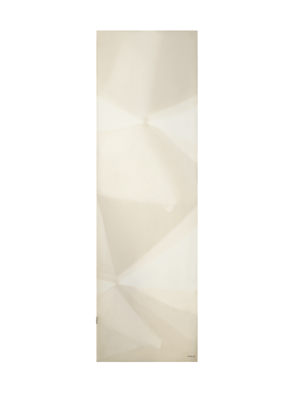 Designer Schal aus Baumwoll-Seide mit Chiaroscuro Druck - Grau - Beige