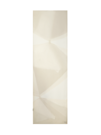 Designer Schal aus Baumwoll-Seide mit Chiaroscuro Druck - Grau - Beige