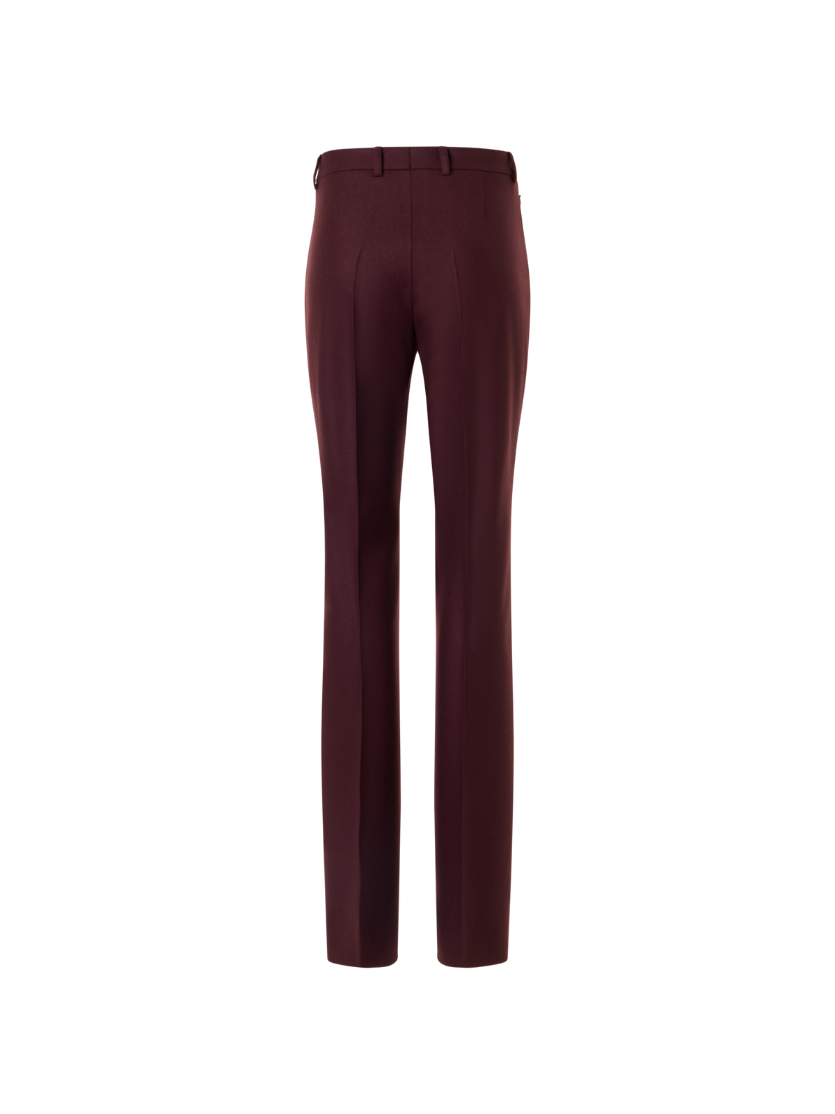 Designer Bootcut Hose aus Woll-Stretch-Flanell - Rot