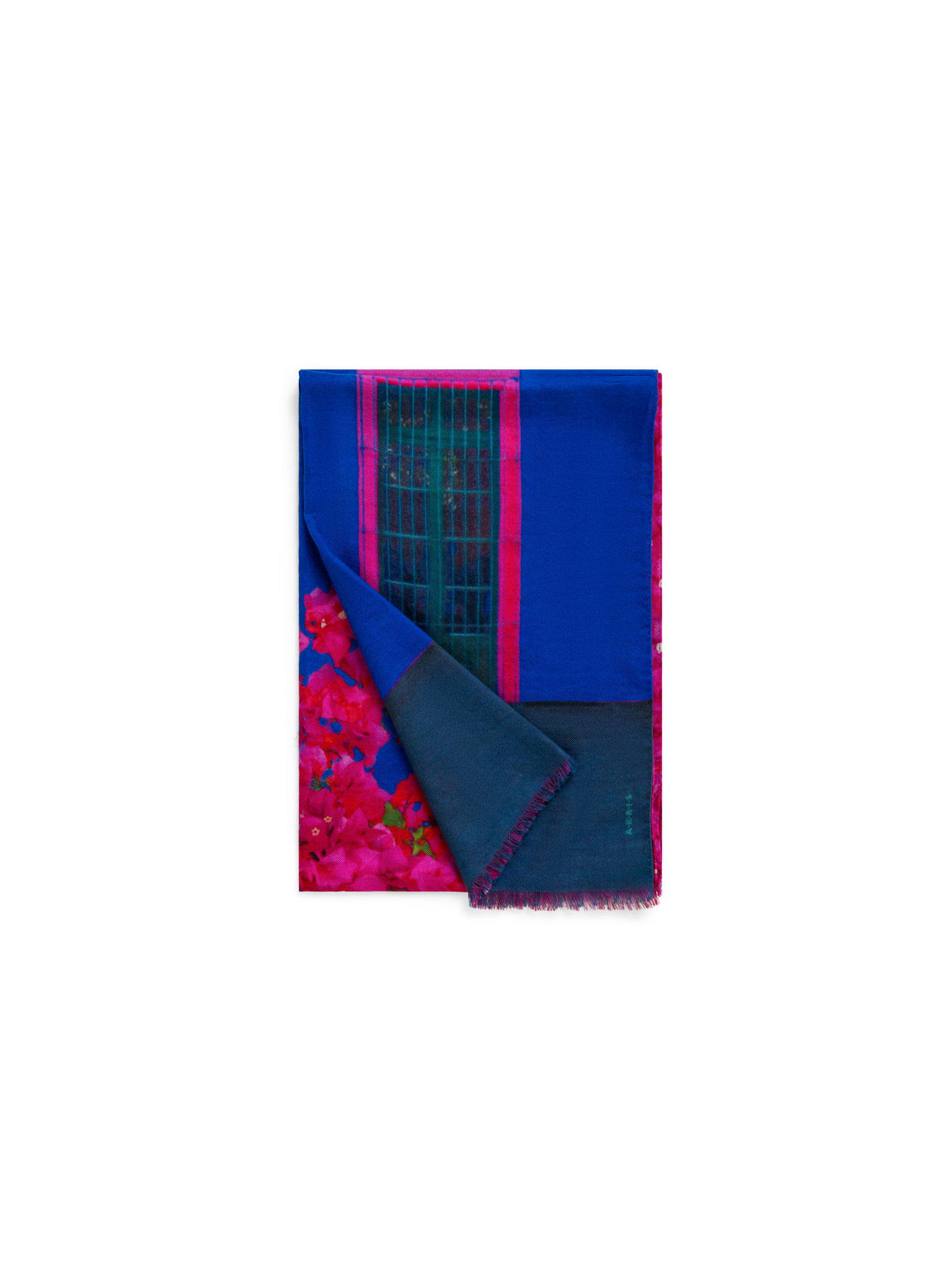 Designer Schal mit Bougainvillea Porta-Druck - Rosa