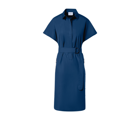 Baumwoll-Blusenkleid mit Kimono-Ärmeln