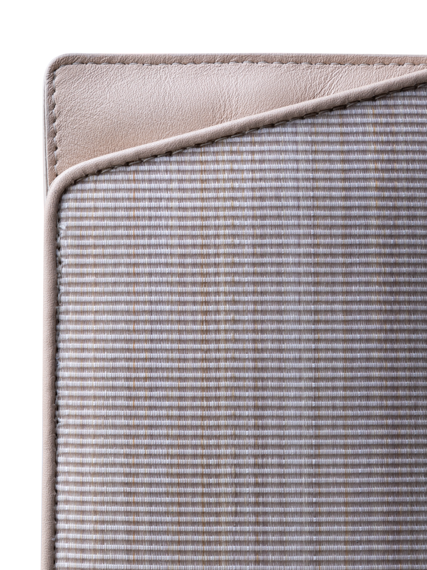 Designer Brillenetui aus Rosshaar und Leder - Beige