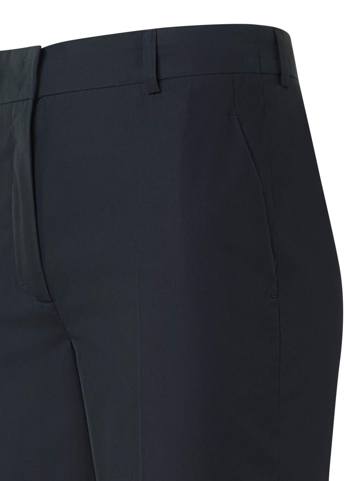 Designer Tapered Hose aus Baumwolle in Knöchellänge - Schwarz