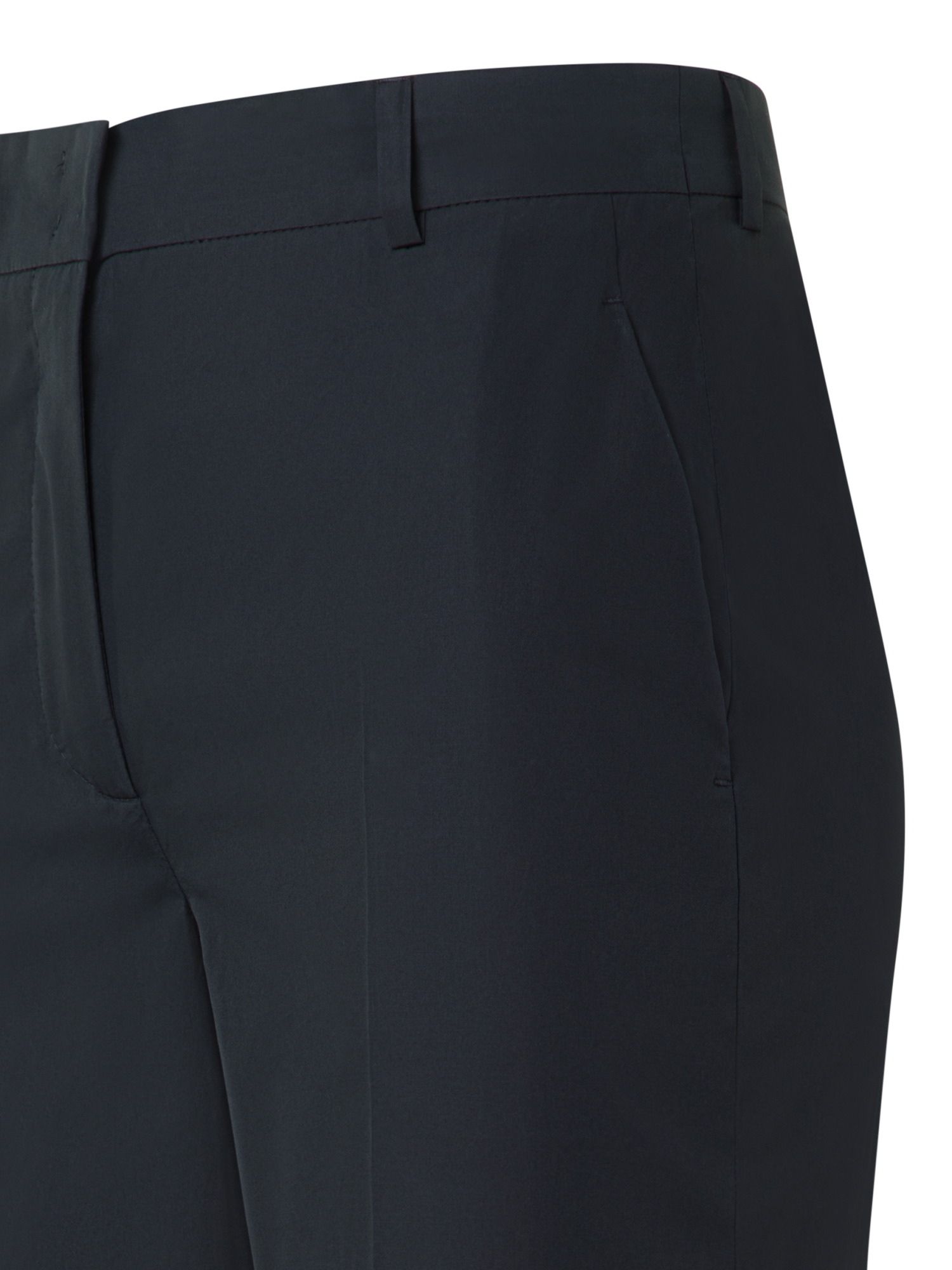 Designer Tapered Hose aus Baumwolle in Knöchellänge - Schwarz