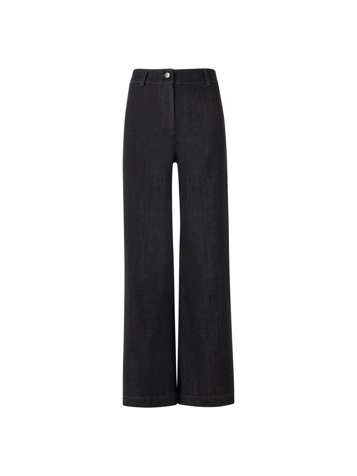Designer Caia Straight-Leg Hose aus Hochstretch-Baumwoll-Denim - Schwarz