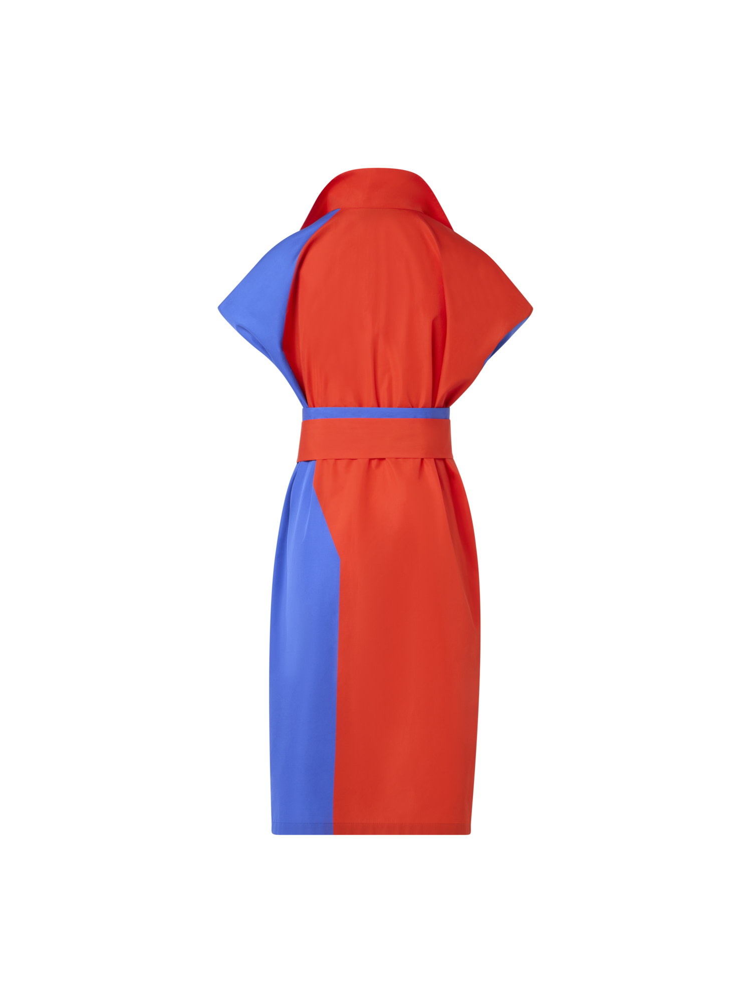 Designer Baumwoll-Hemdblusenkleid mit High-Plains-Druck - Bunt