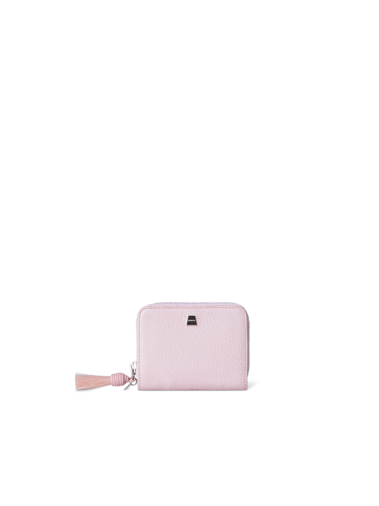Designer Small Zip Around Wallet - Blau - Beige - Rot - Rosa