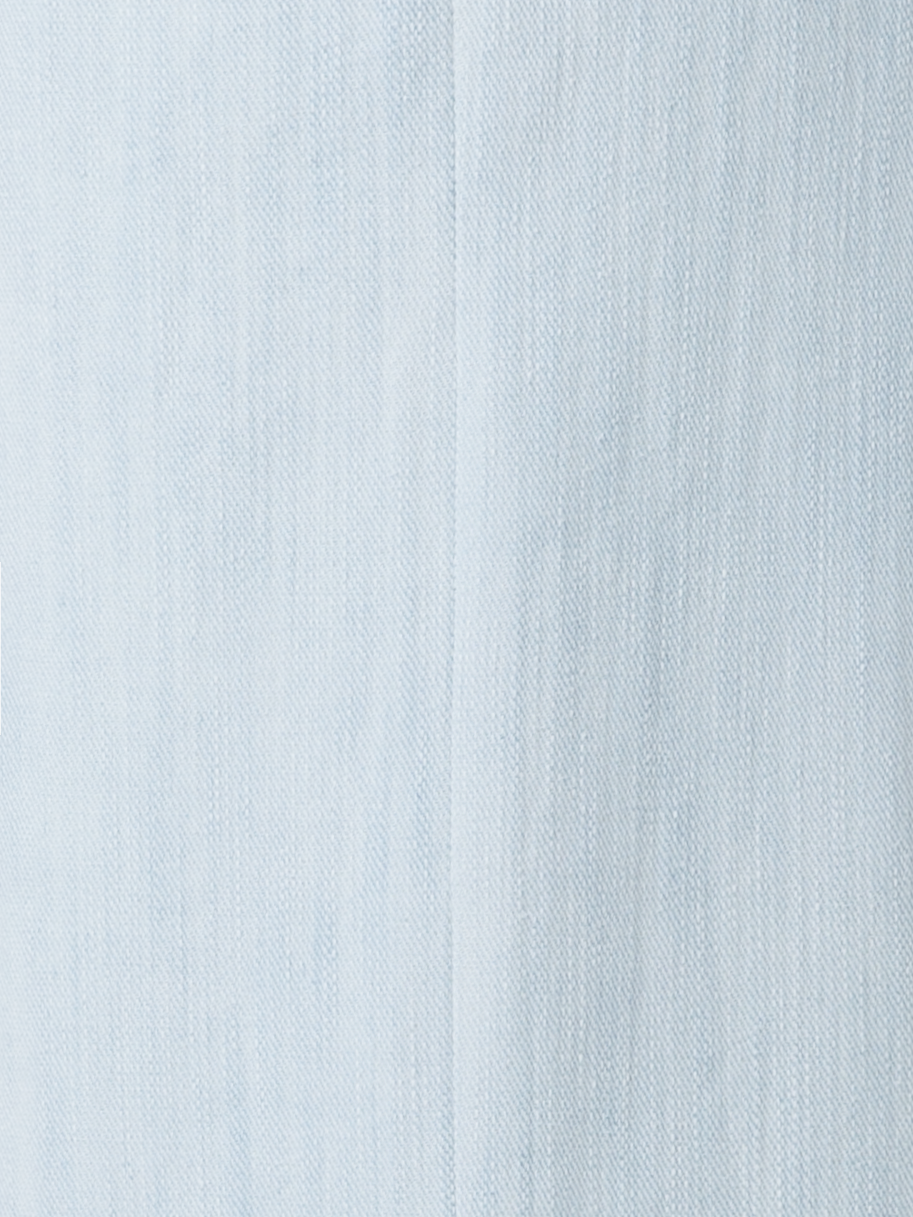 Designer Weite Hose aus Baumwoll-Denim-Stretch - Blau