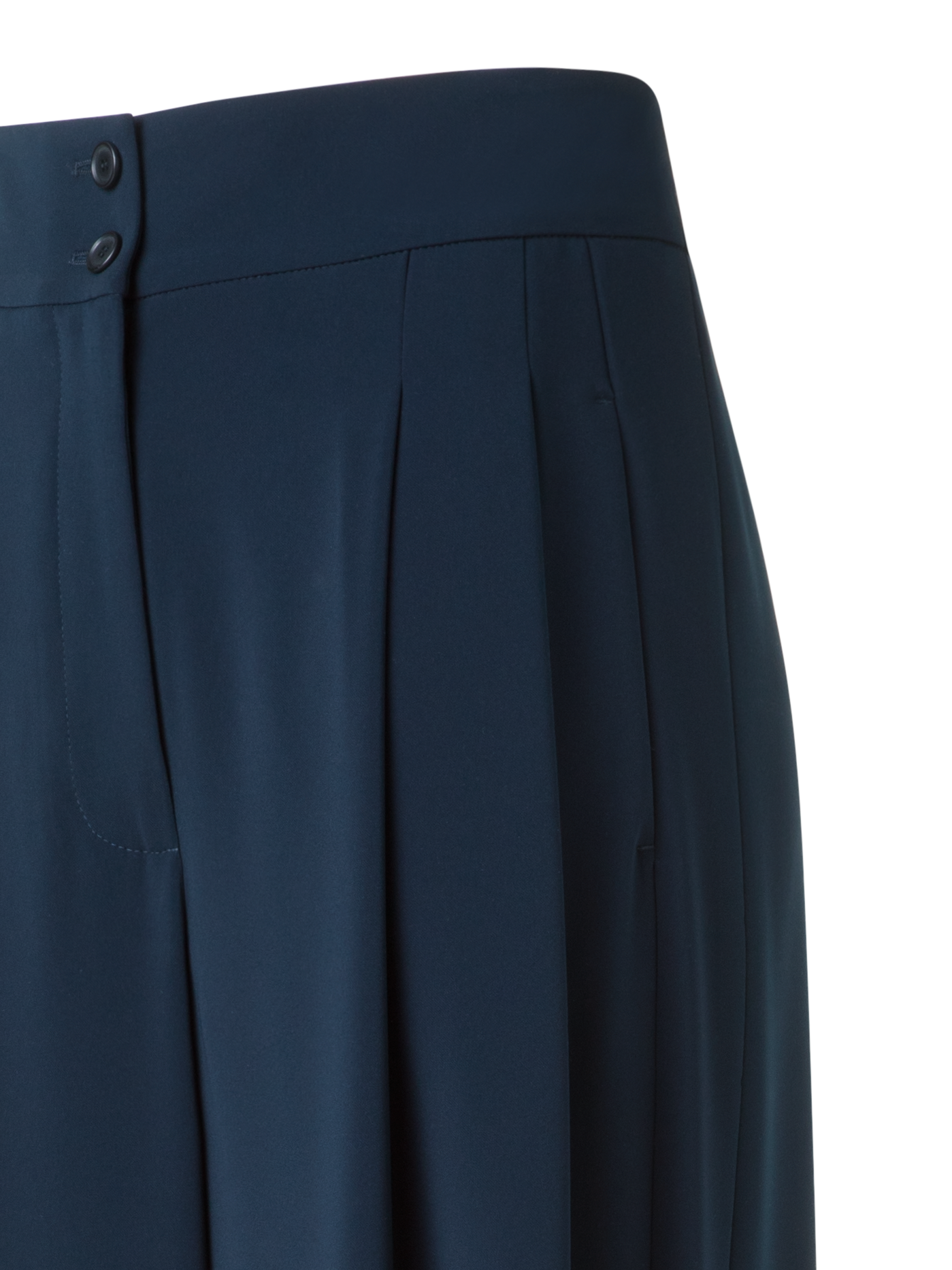 Designer Weite Hose im Signature Laser Cut - Dunkelblau - Blau