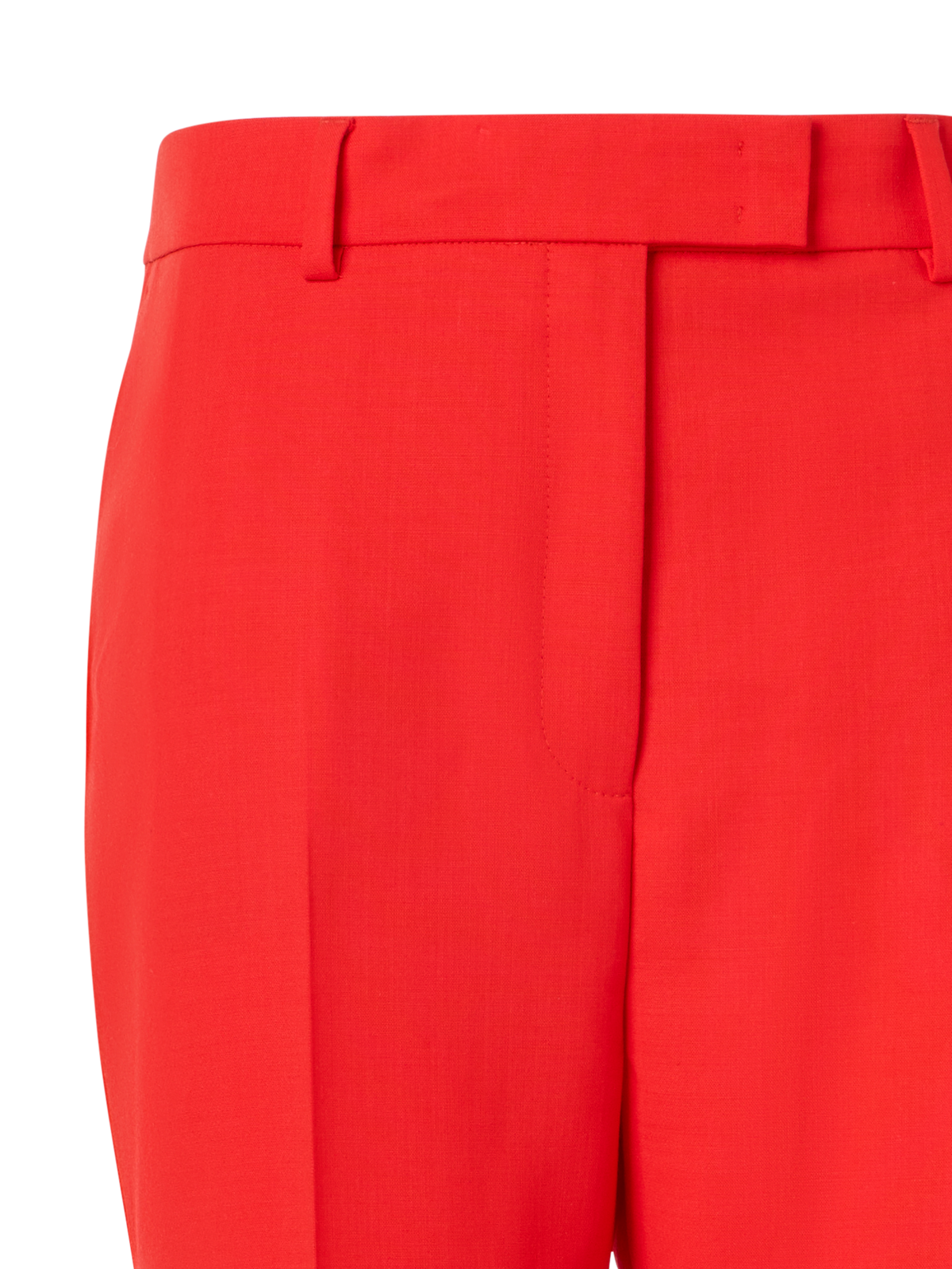 Designer Flavi schmale Caprihose aus Woll-Doubleface - Rot