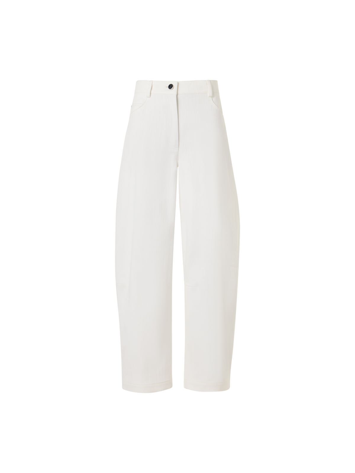 Designer Farrow Hose aus Baumwoll-Stretch-Denim - Weiss