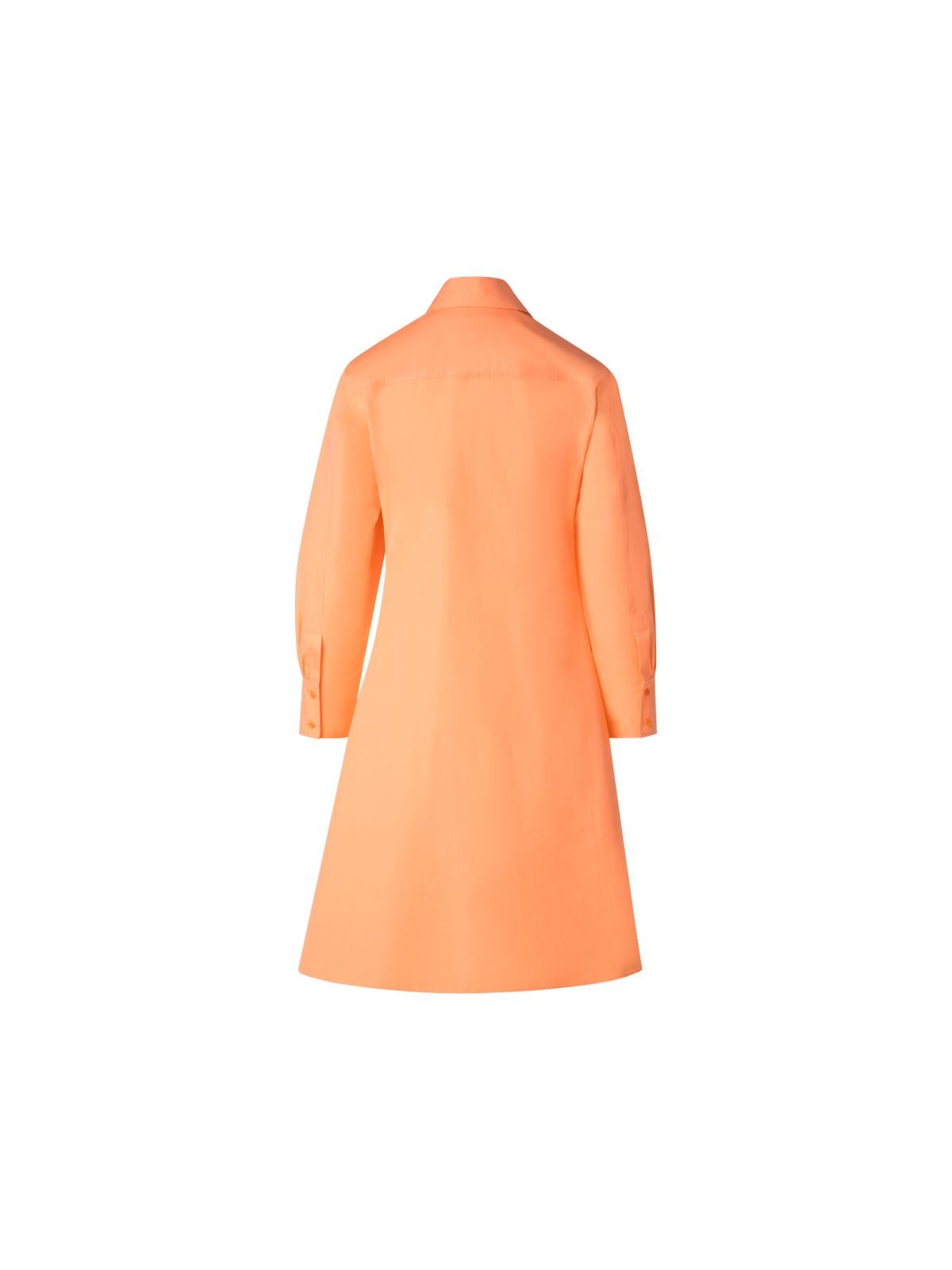Designer Baumwoll-Blusenkleid - Orange