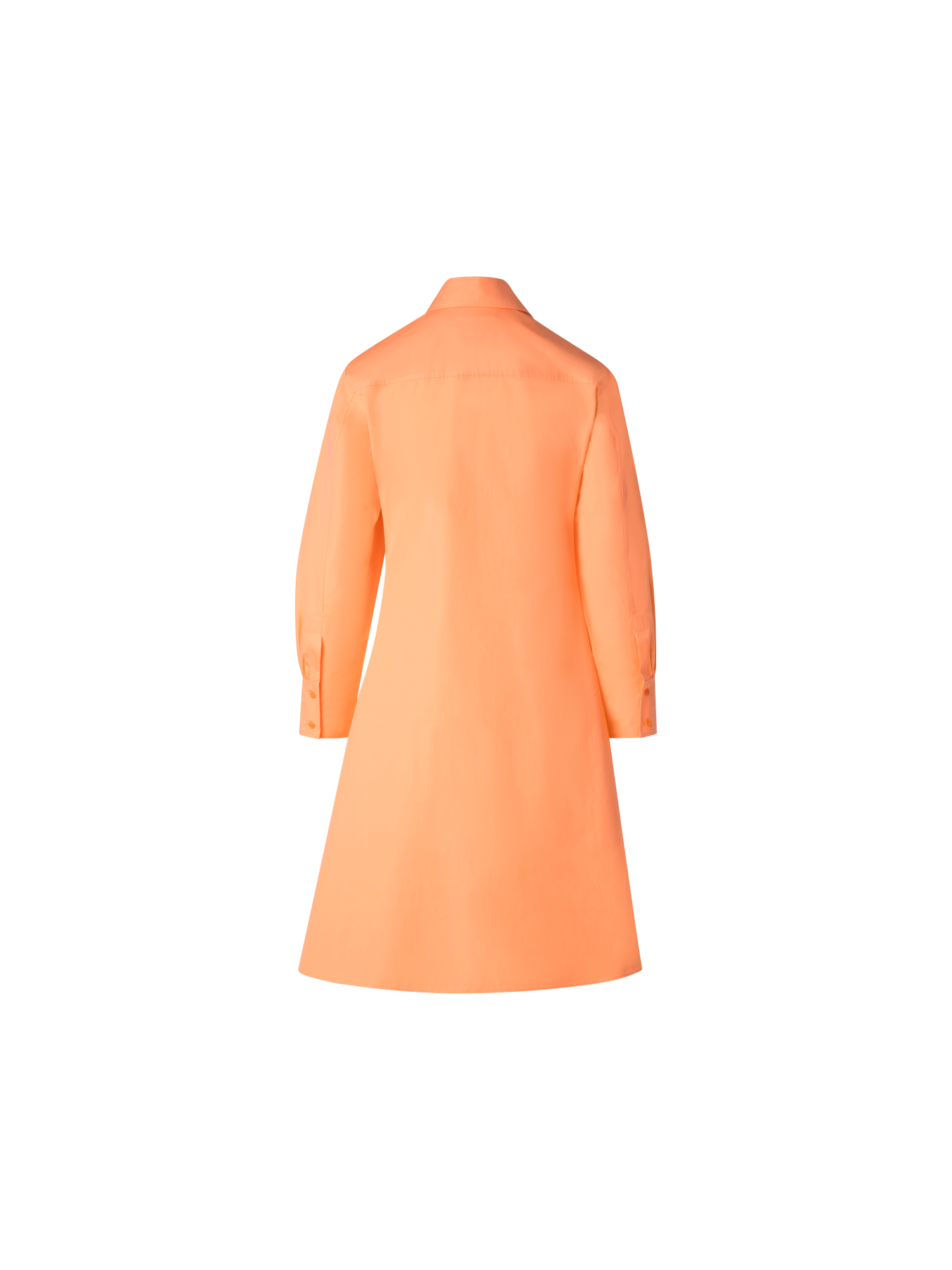 Designer Baumwoll-Blusenkleid - Orange