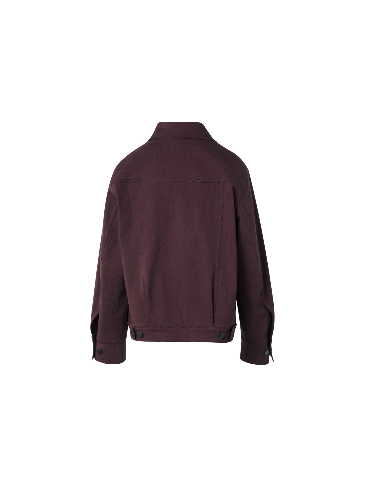 Designer Oversize Denimjacke aus Baumwolle - Violett - Rot