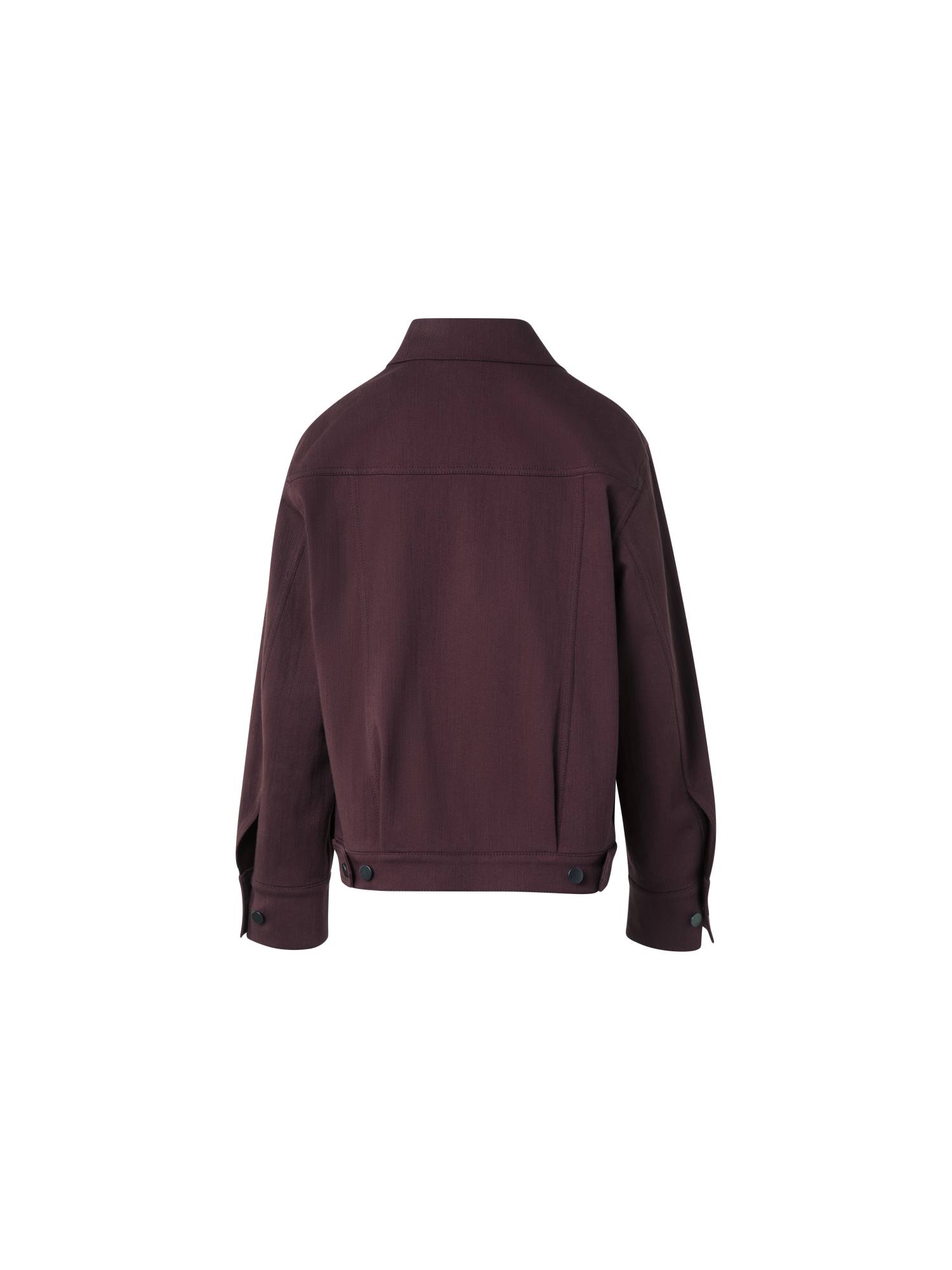 Designer Oversize Denimjacke aus Baumwolle - Violett - Rot