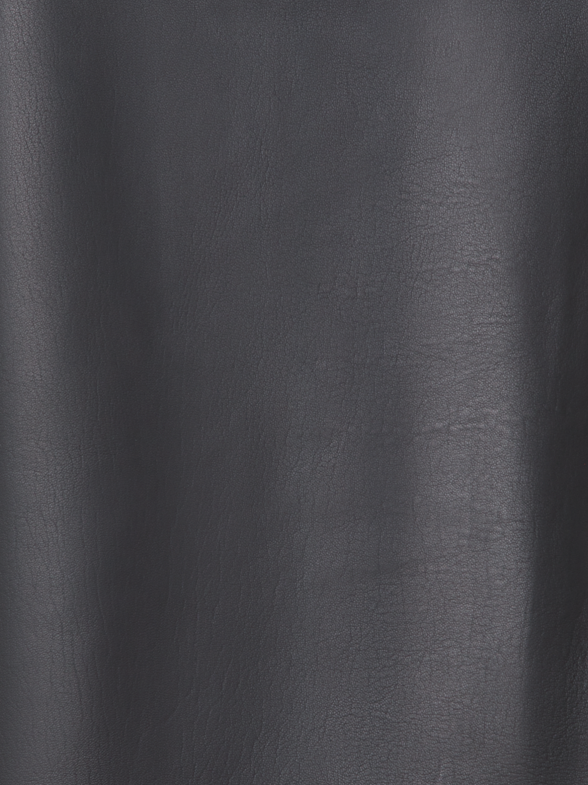 Designer Lederrock in asymmetrischer Trapezform - Schwarz