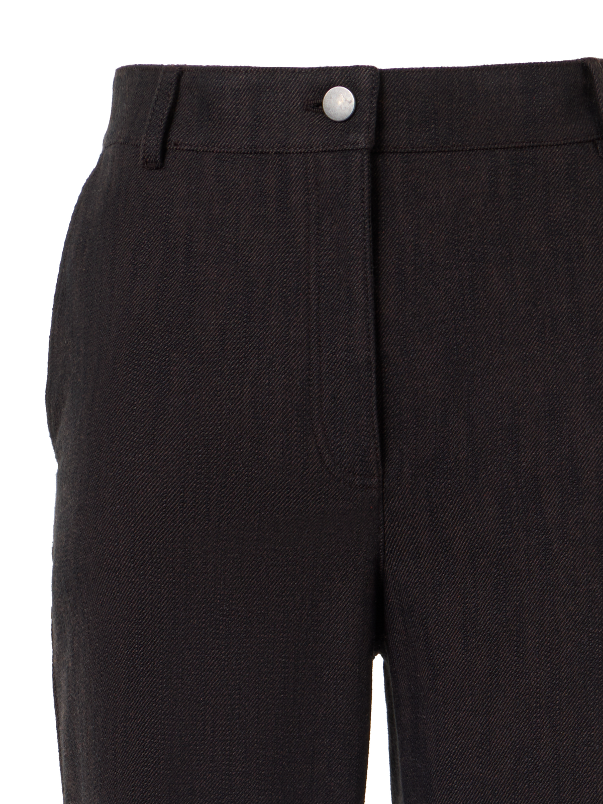 Designer Bootcut Hose aus Winter-Denim - Braun