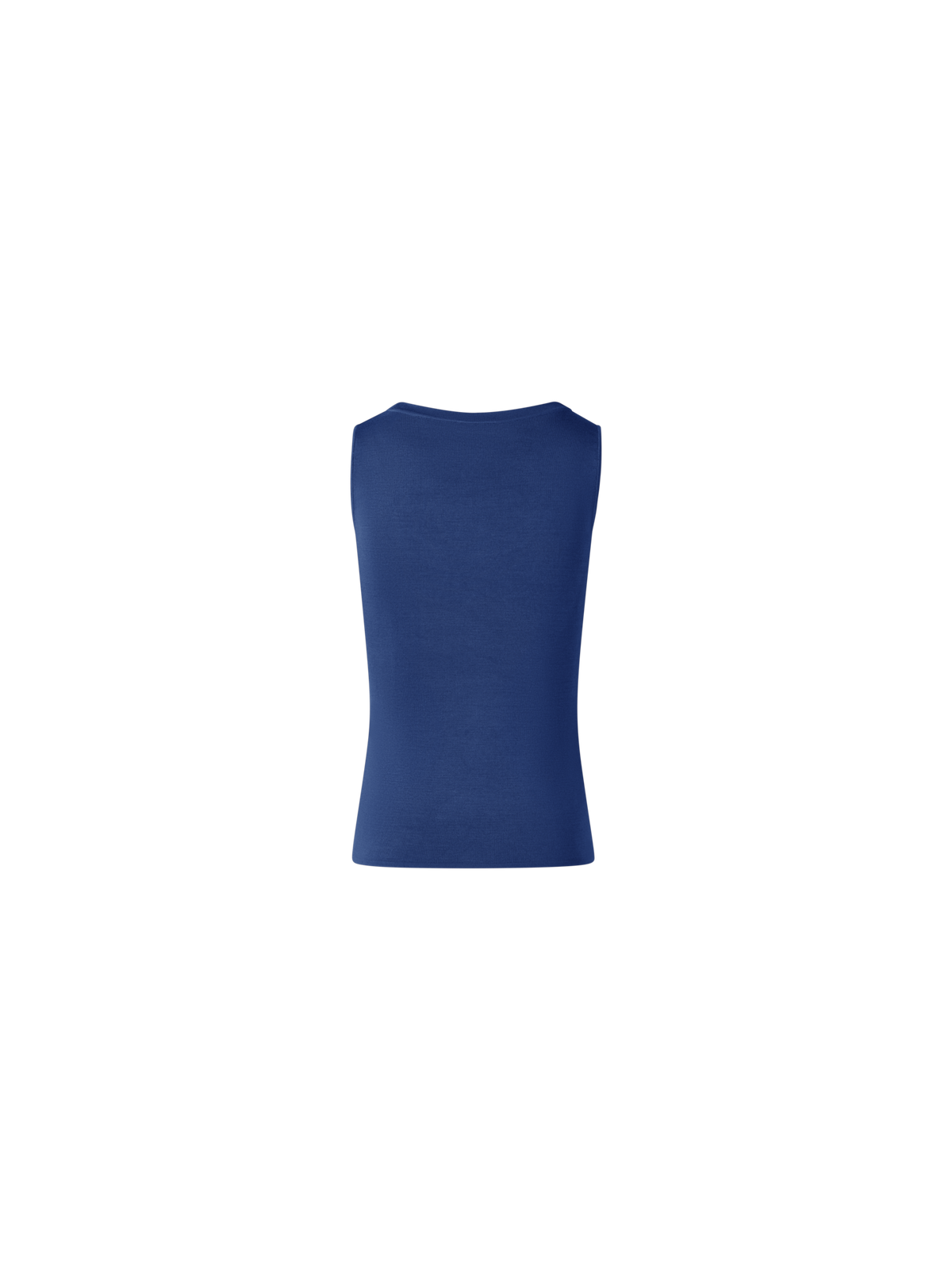 Designer Tanktop aus Seidenstrick - Dunkelblau - Blau