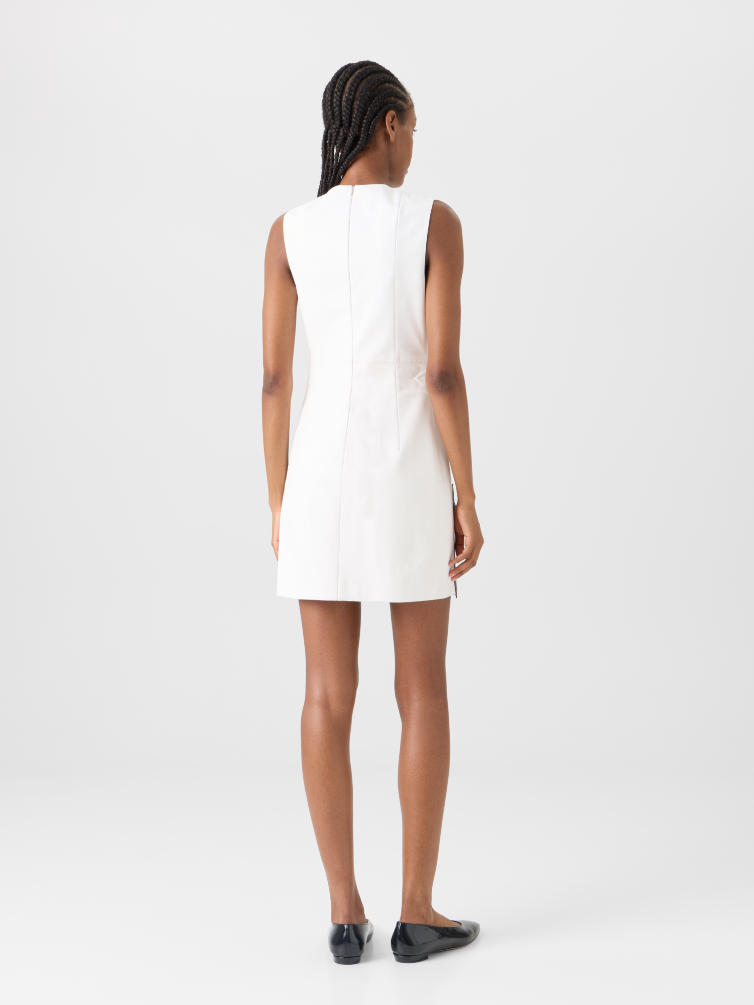 Designer Kurzes Etuikleid mit Paravent-Patchwork - Bunt 