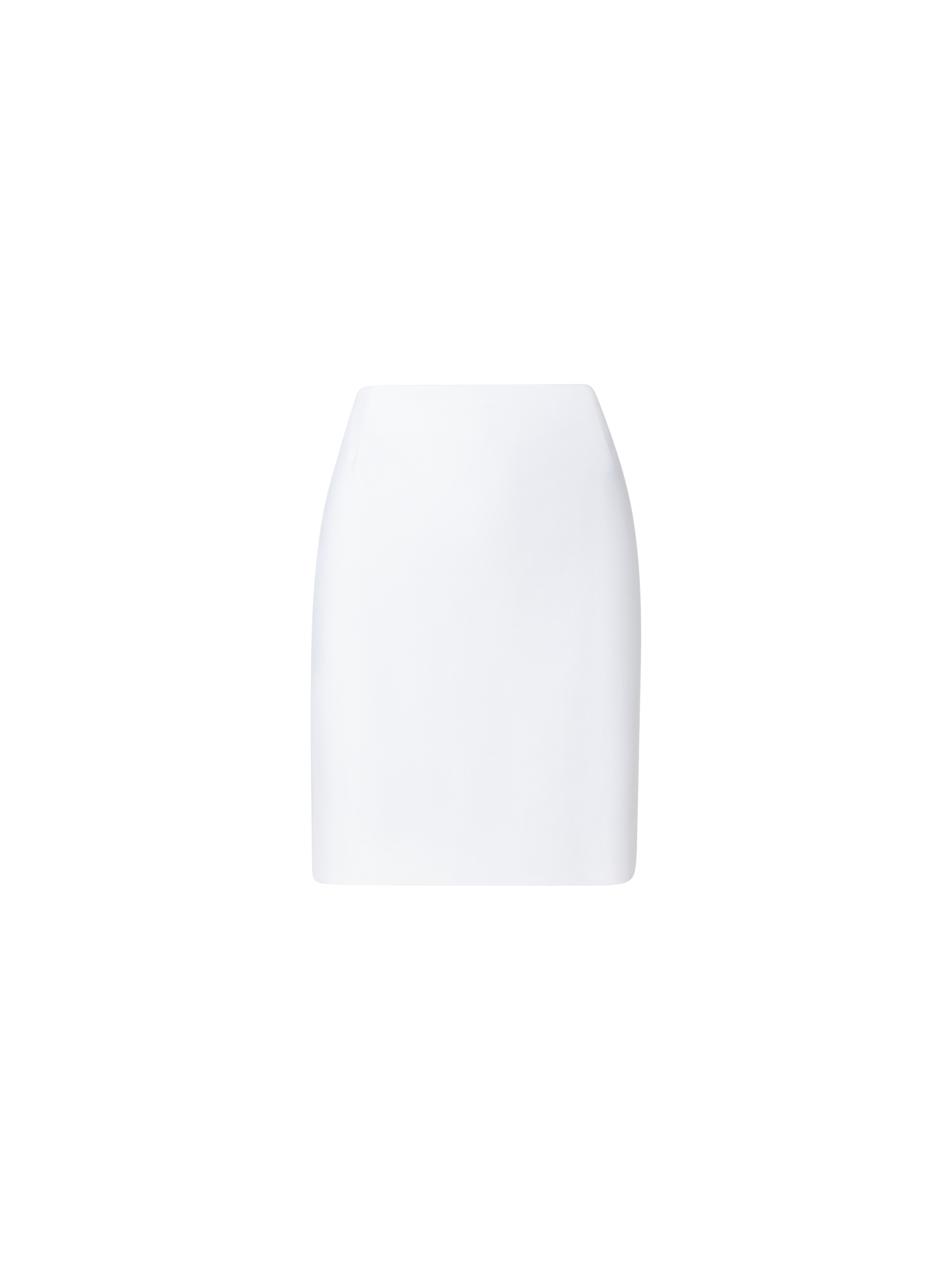 Designer Jersey Minirock - Ecru - Weiss