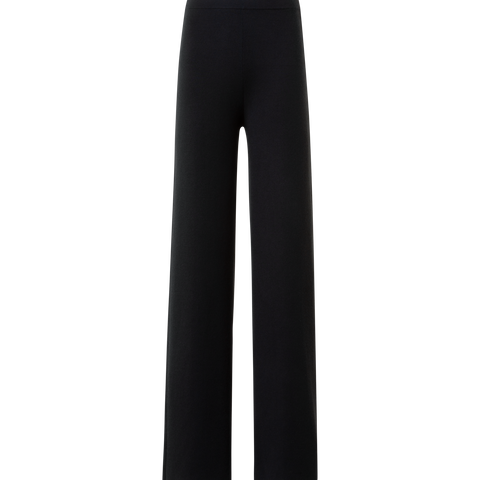 Leicht ausgestellte Kaschmir Seide Strickhose