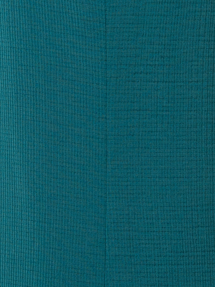 Designer Weite Hose aus Baumwoll-Doubleface mit Struktur - Grün