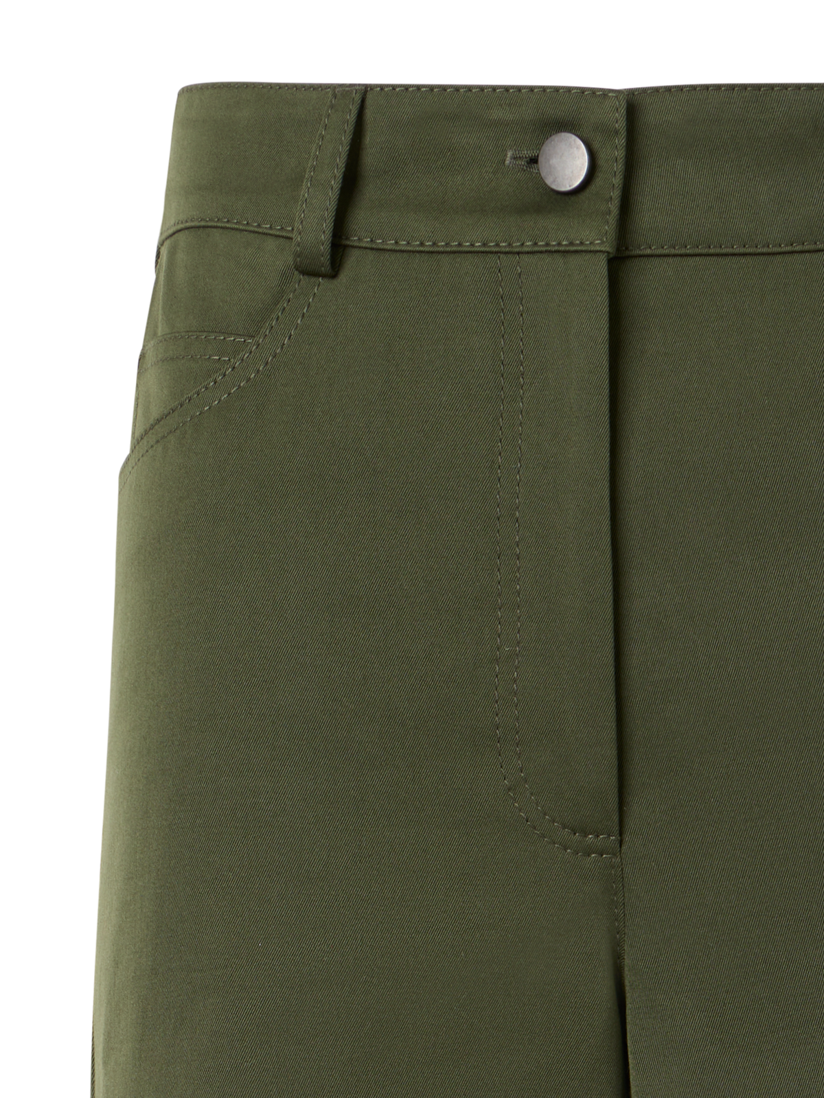 Designer Cooper Hose aus Baumwollgabardine - Grün