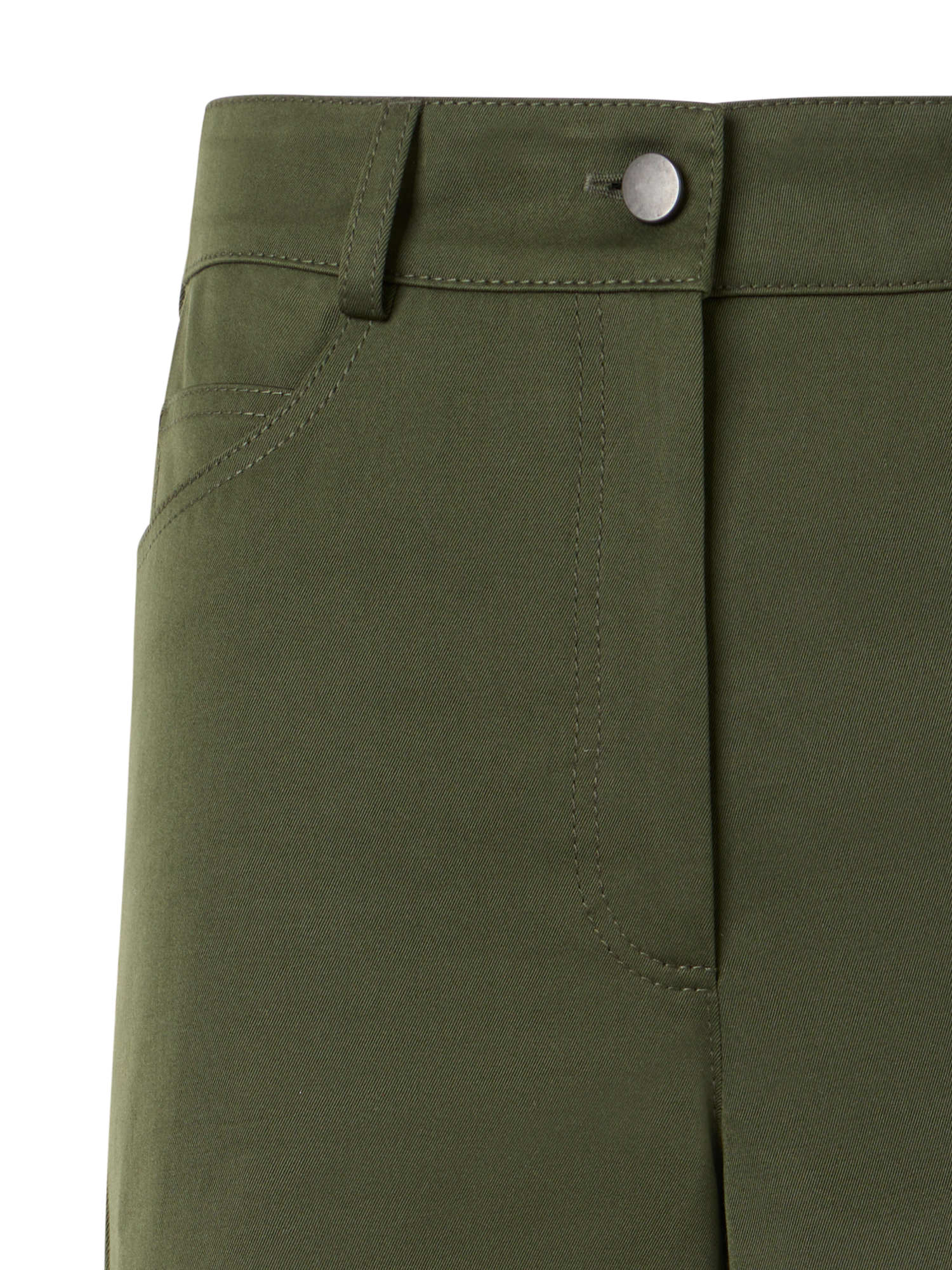 Designer Cooper Hose aus Baumwollgabardine - Grün