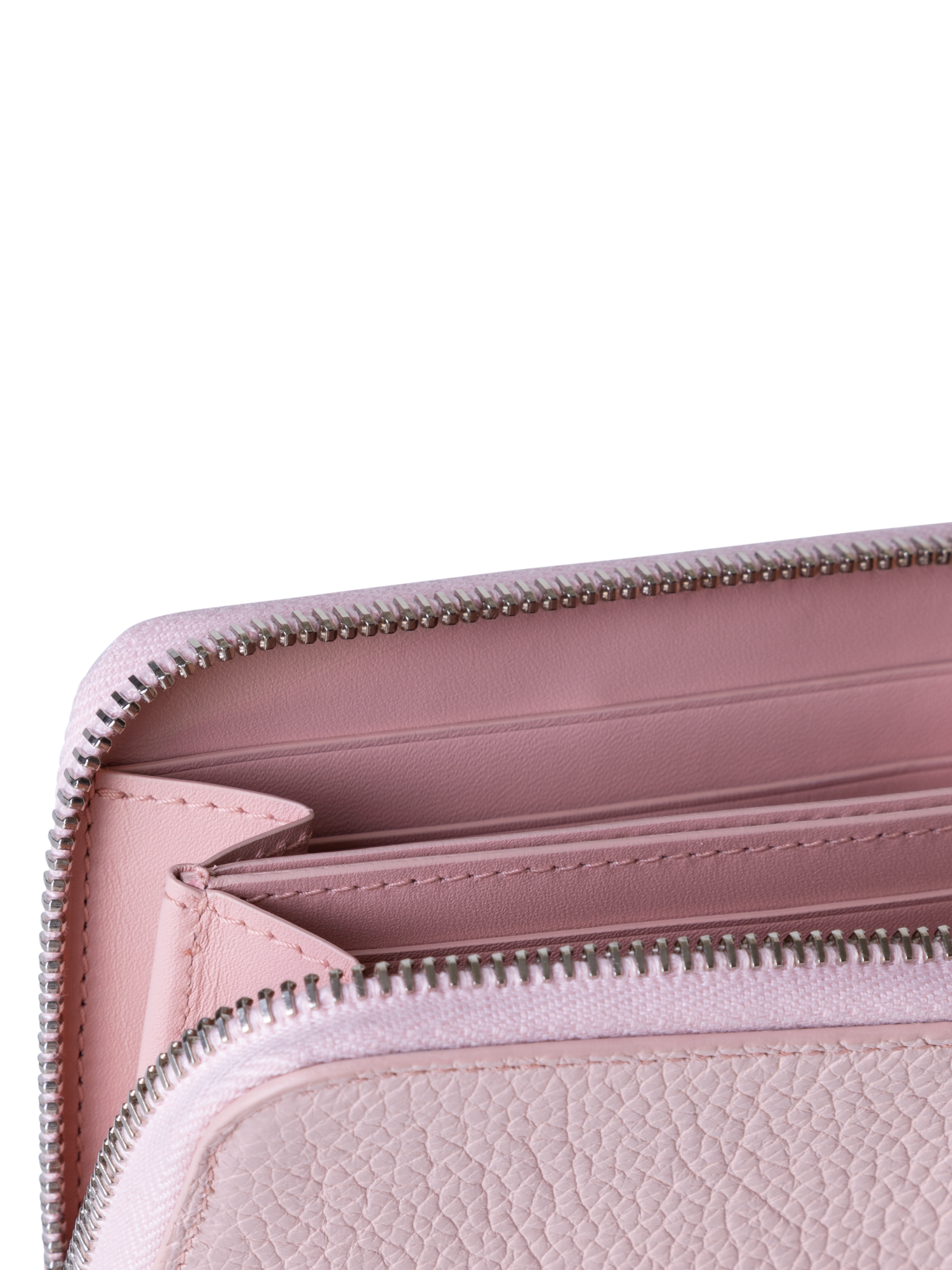 Designer Small Zip Around Wallet - Blau - Beige - Rot - Rosa