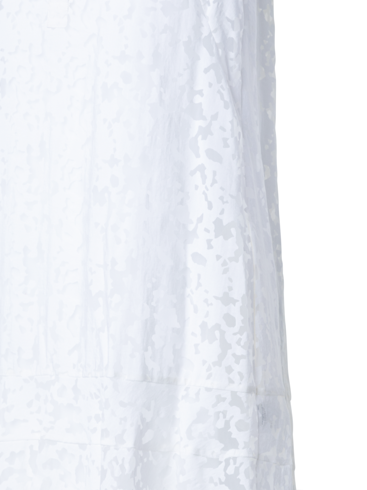 Designer Maxikleid aus transparentem Kaleidoskop-Stoff - Weiss