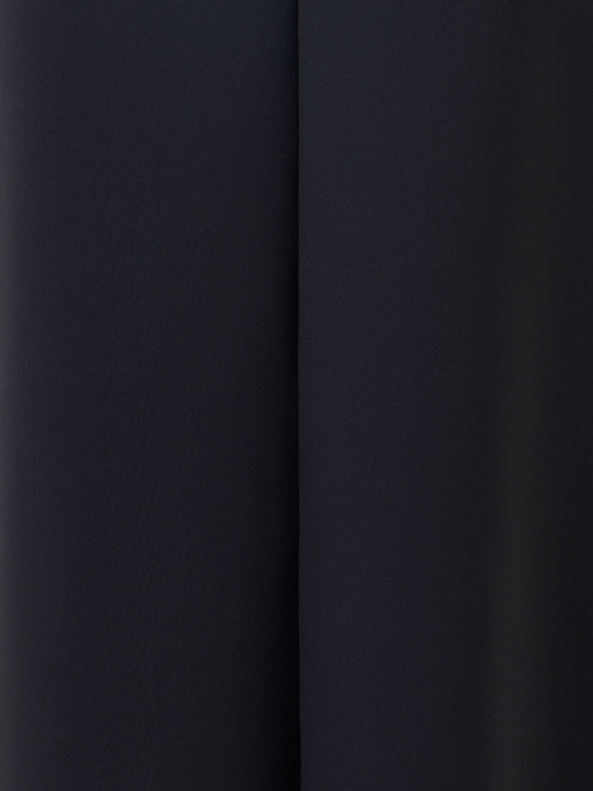 Designer Midirock aus Neopren mit Drapierung vorne - Schwarz
