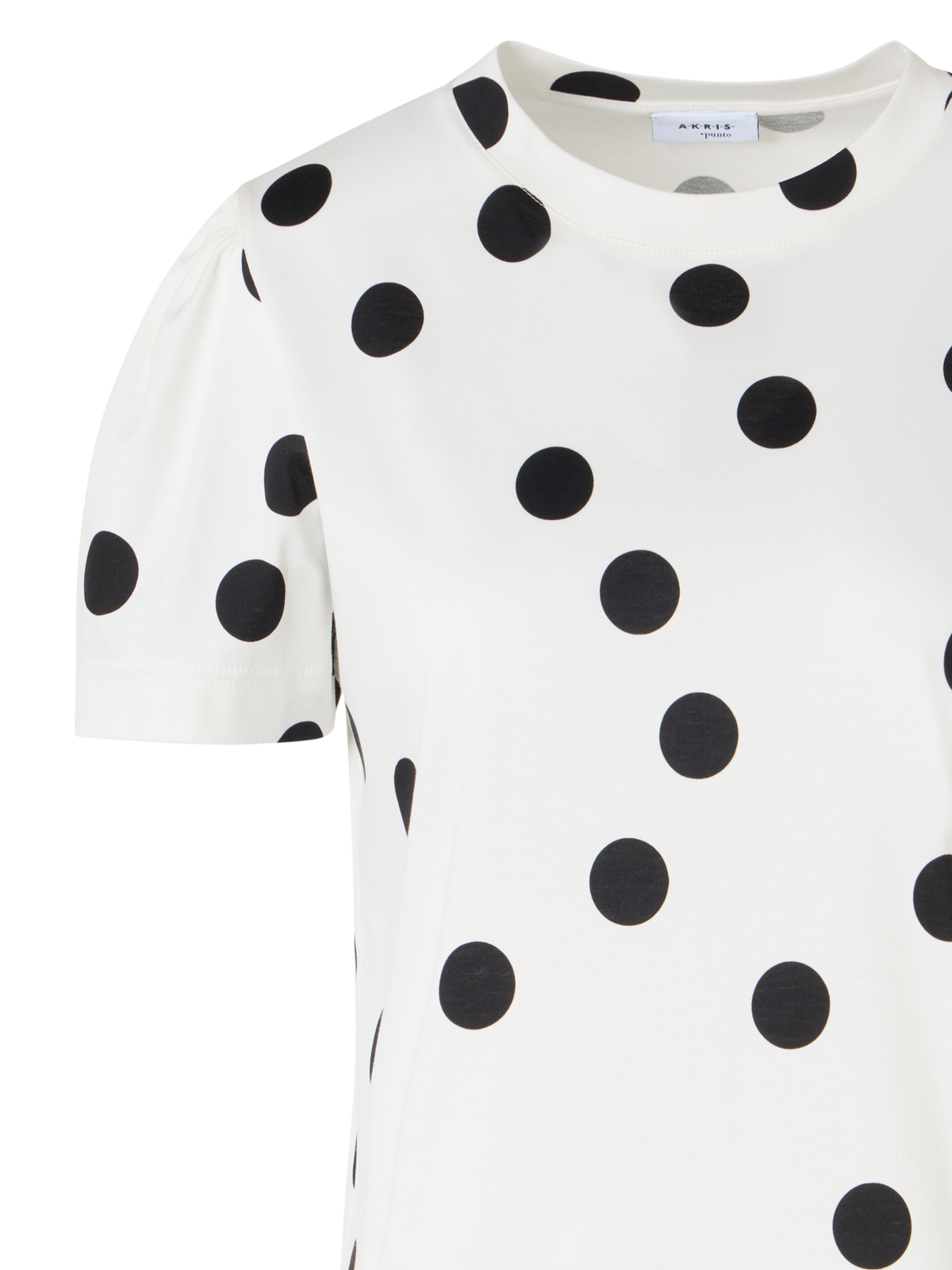 Designer T-Shirt aus Baumwolljersey - Weiss
