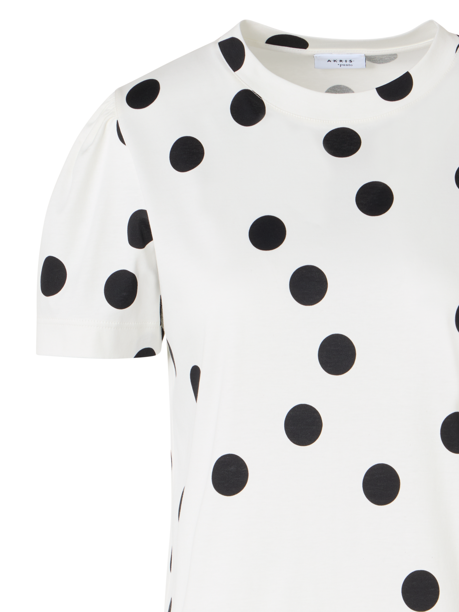 Designer T-Shirt aus Baumwolljersey - Weiss