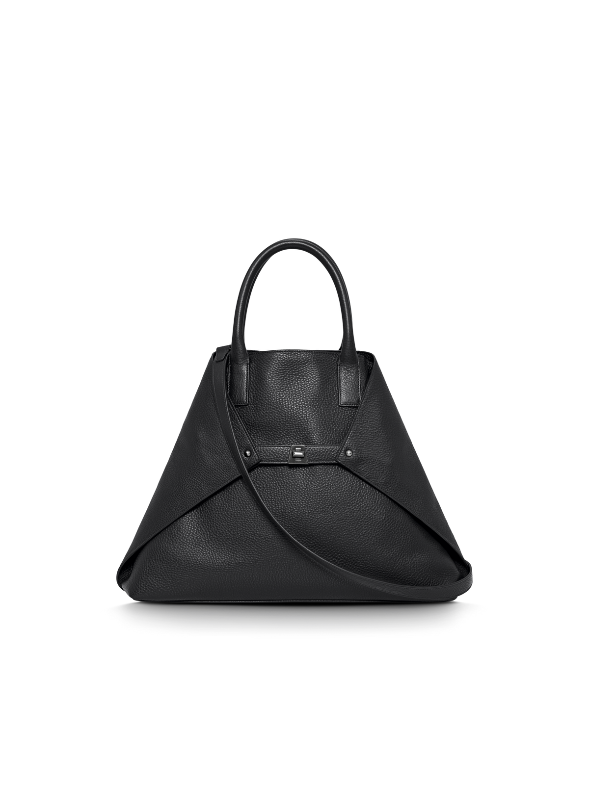 Designer Ai Medium Top Handle Tote - Schwarz