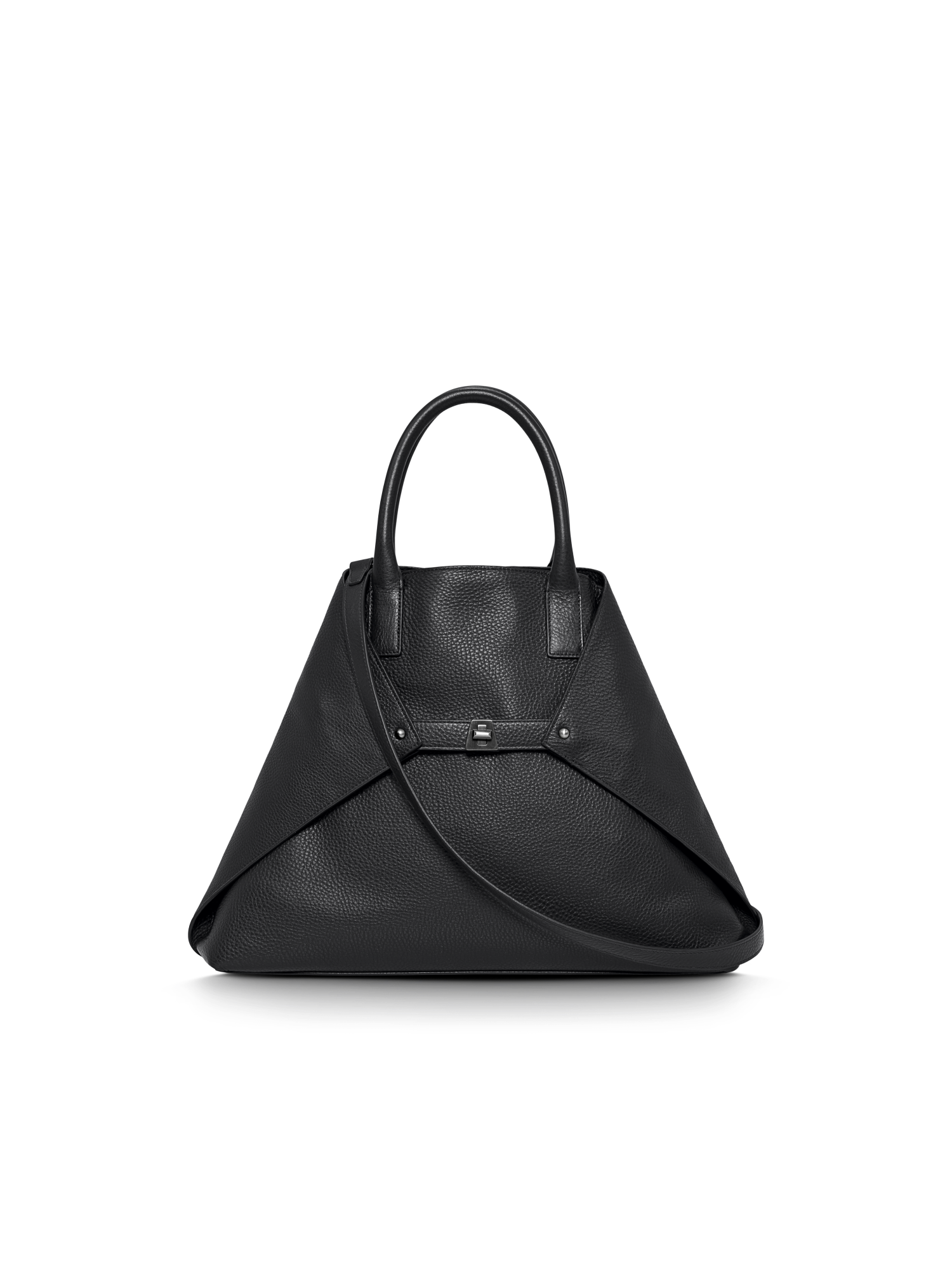 Designer Ai Medium Top Handle Tote - Schwarz