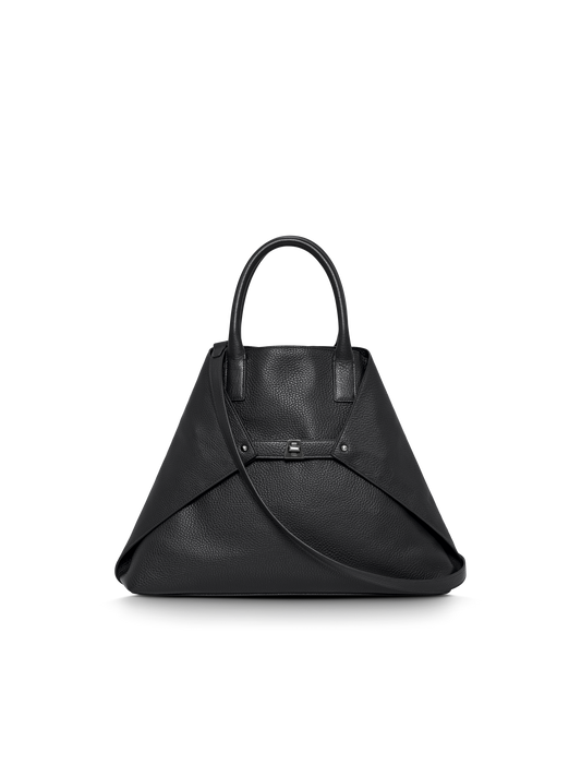 Designer Ai Medium Top Handle Tote - Schwarz
