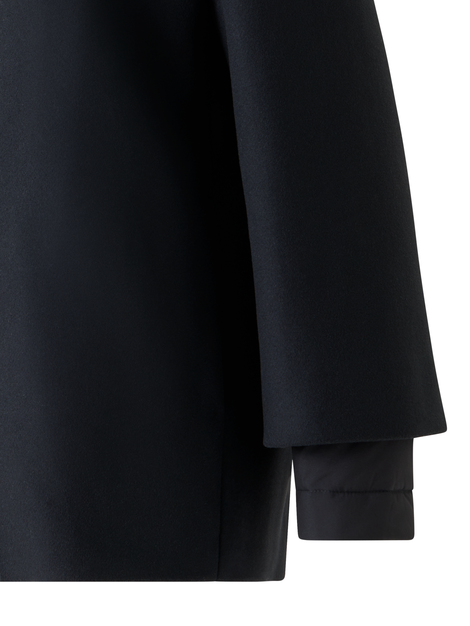 Designer 3-in-1 Kurzmantel - Schwarz