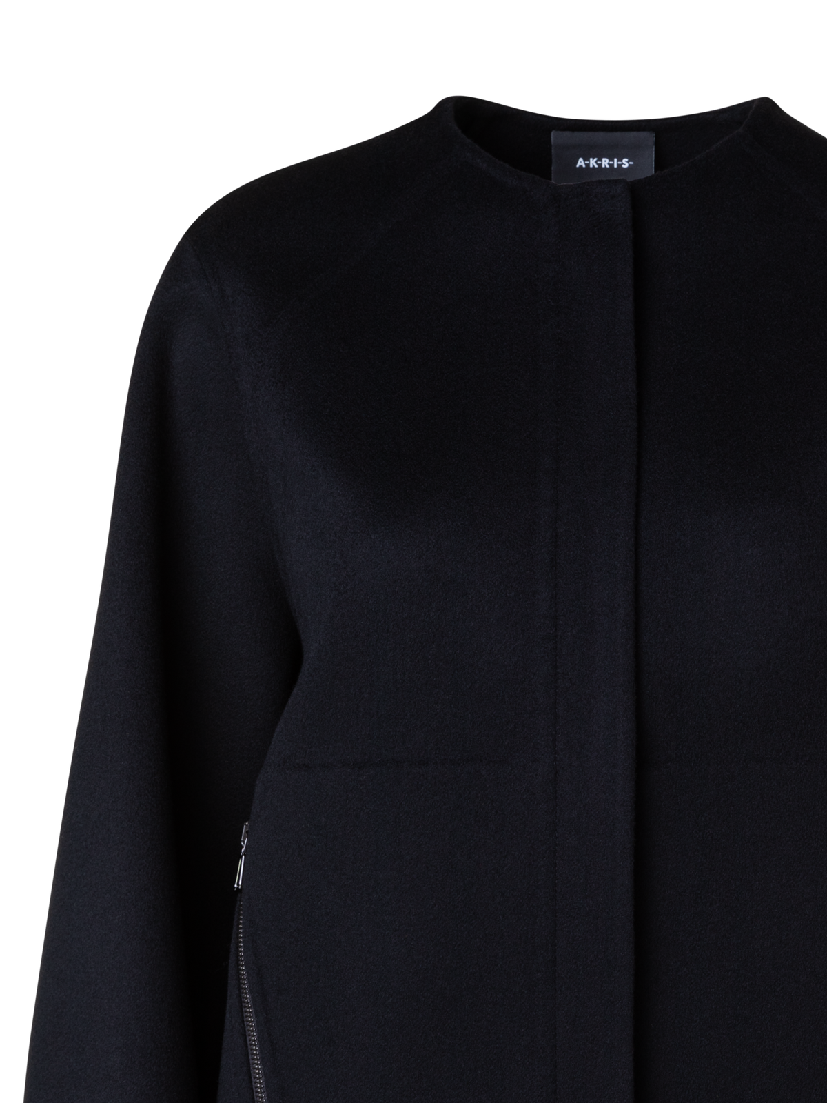 Designer Doubleface Bomberjacke aus Kaschmir - Schwarz