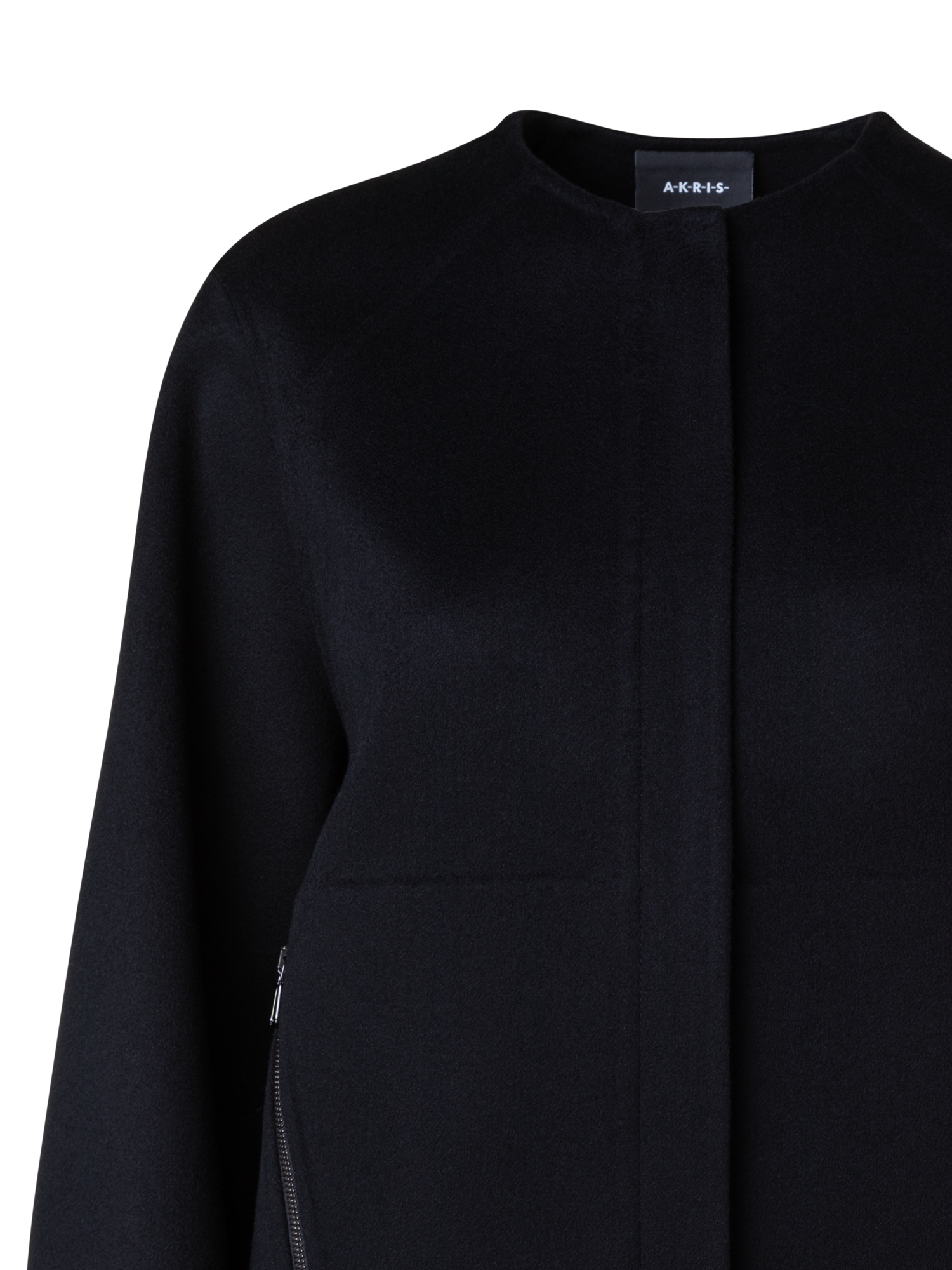 Designer Doubleface Bomberjacke aus Kaschmir - Schwarz