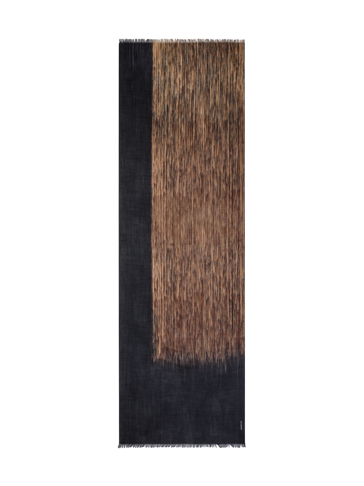 Designer Kaschmirschal mit Oro Lienzo Print - Schwarz