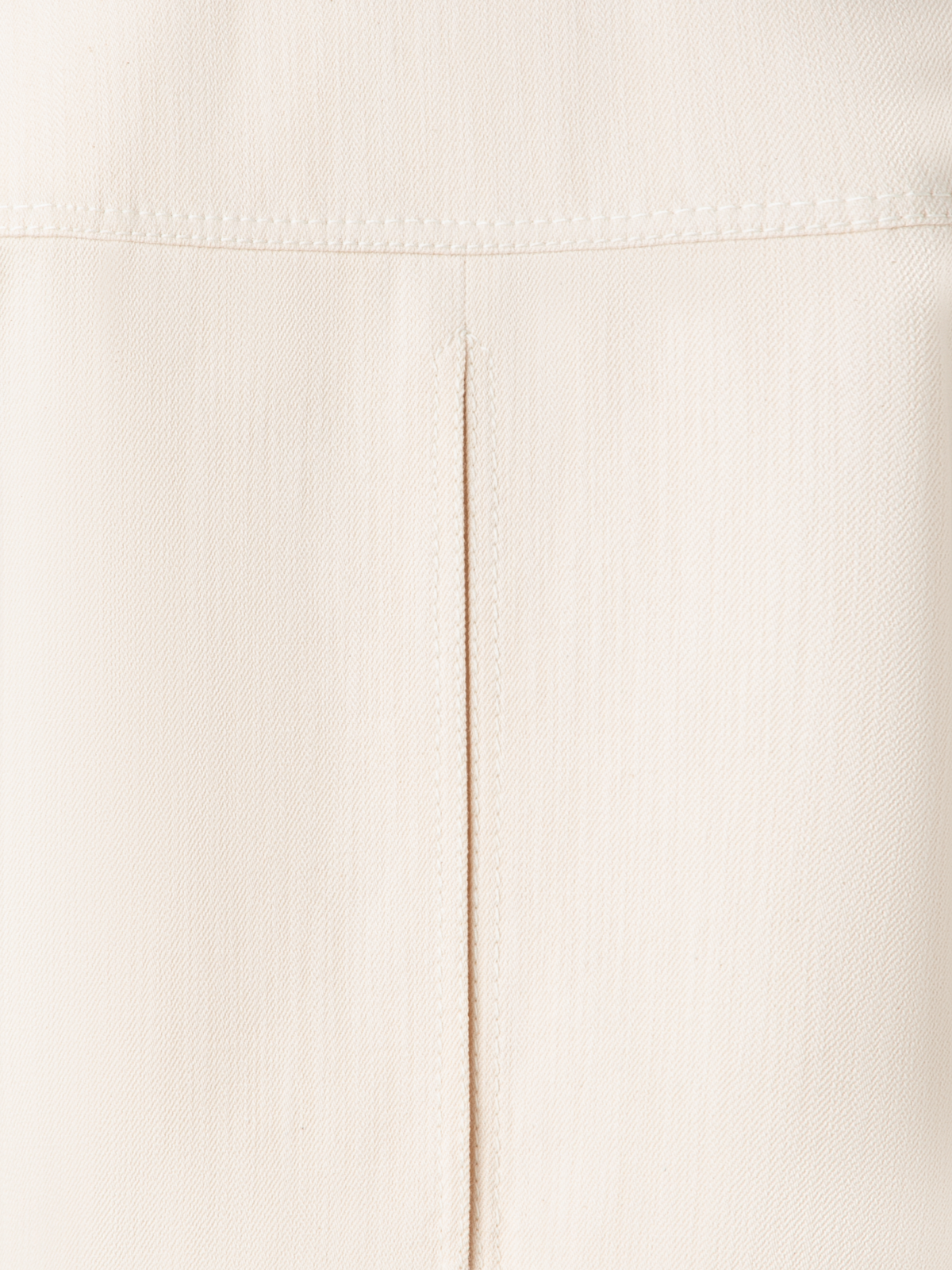 Designer Kurzärmelige Biker-Jacke aus Denim - Ecru - Weiss