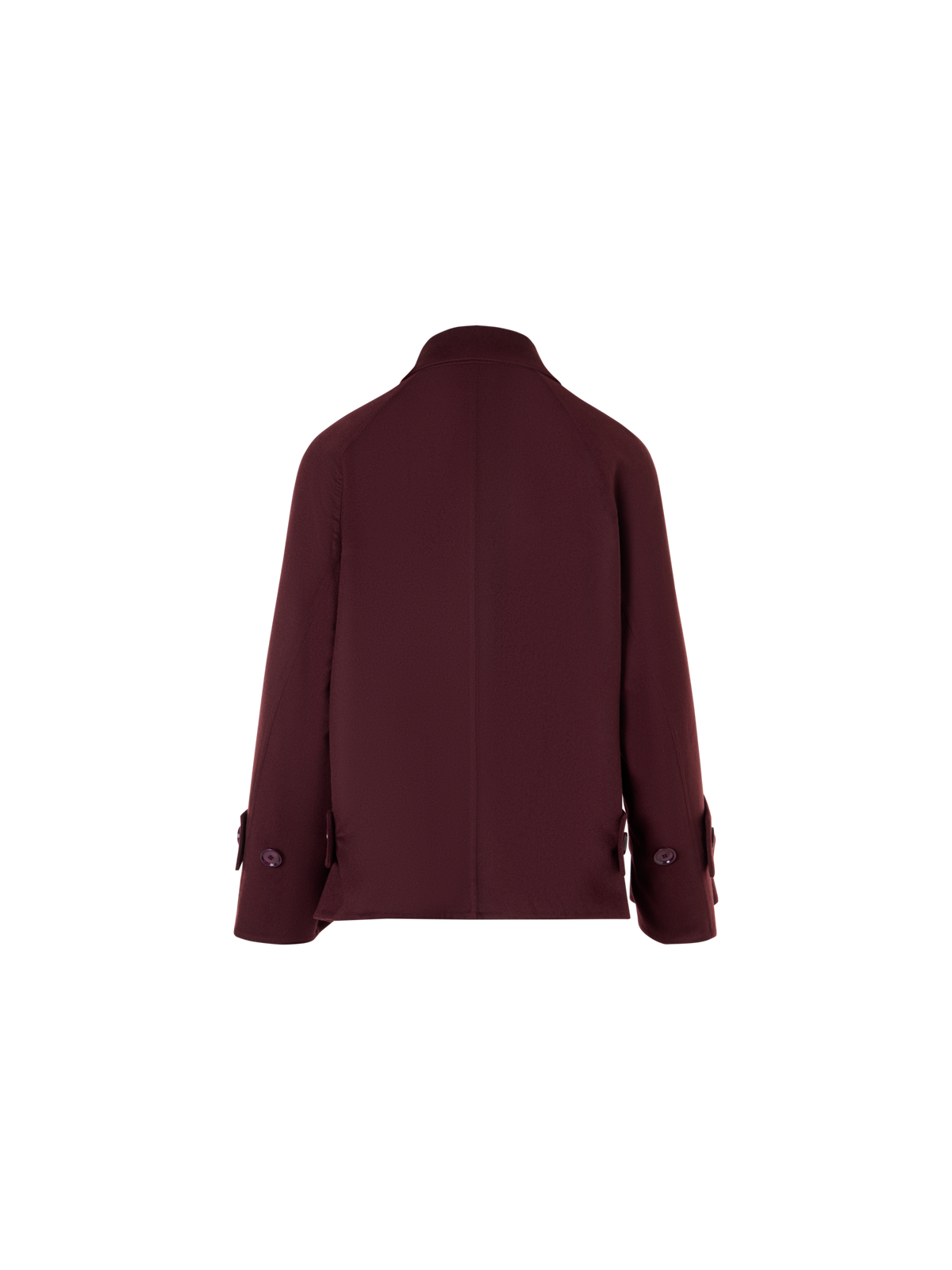 Designer Kurze A-Linien-Jacke aus Kaschmir-Double-Face - Rot