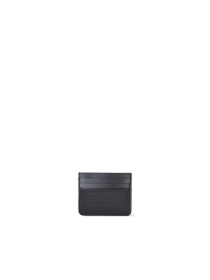 Designer Kartenhalter aus Rosshaar und Leder - Dunkelblau - Blau