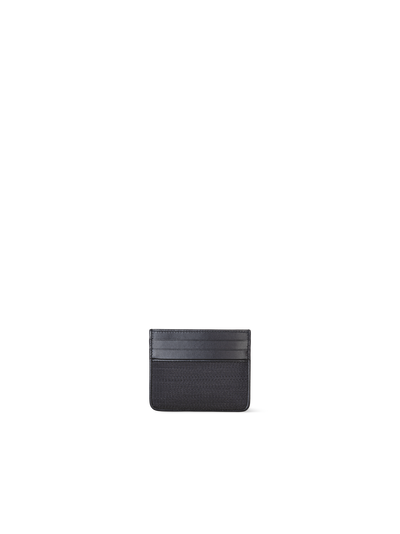 Designer Kartenhalter aus Rosshaar und Leder - Dunkelblau - Blau