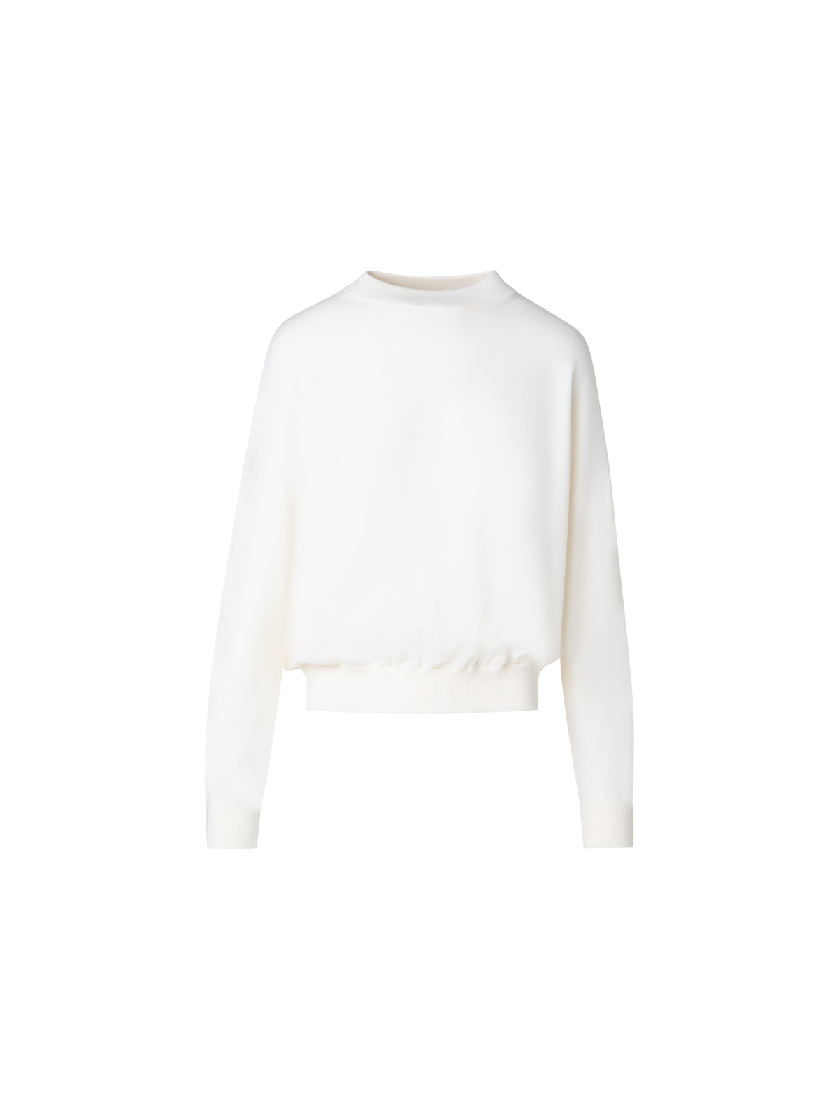Designer Merino-Pullover - Ecru - Weiss