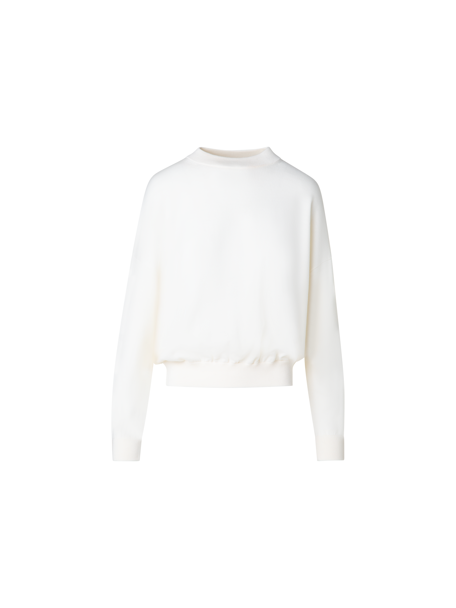 Designer Merino-Pullover - Ecru - Weiss
