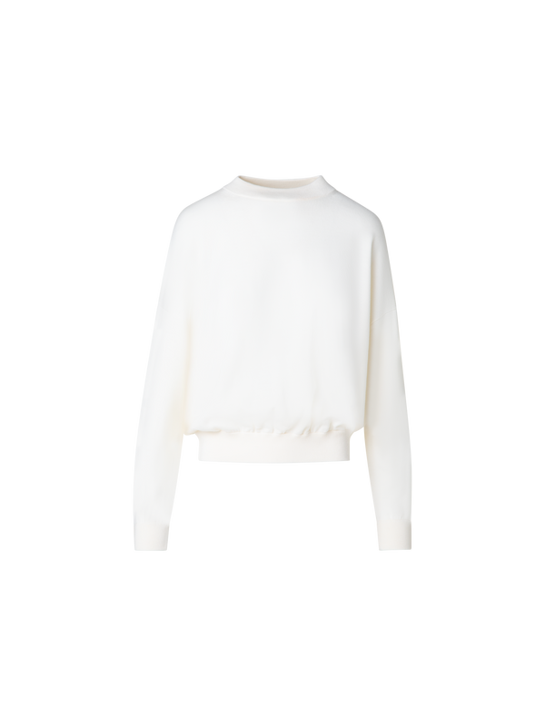 Designer Merino-Pullover - Ecru - Weiss