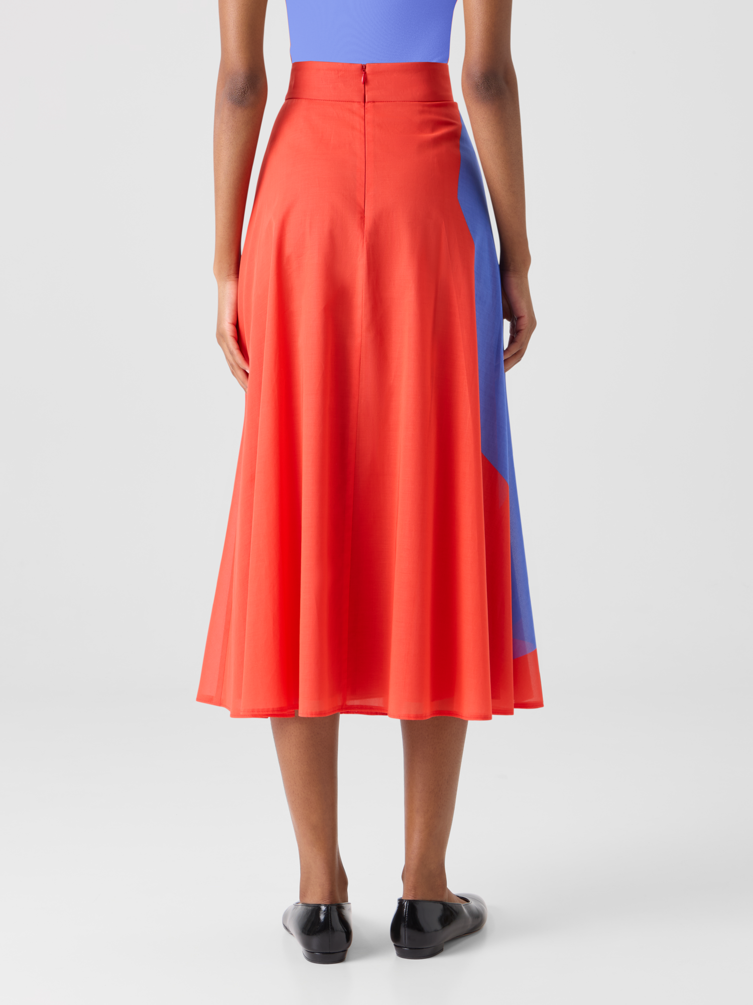 Designer Midirock mit High-Plains-Print - Bunt