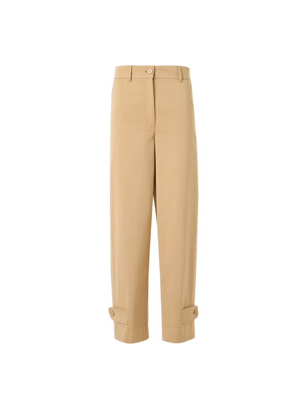 Designer Fraser Hose aus Baumwollgabardine - Beige