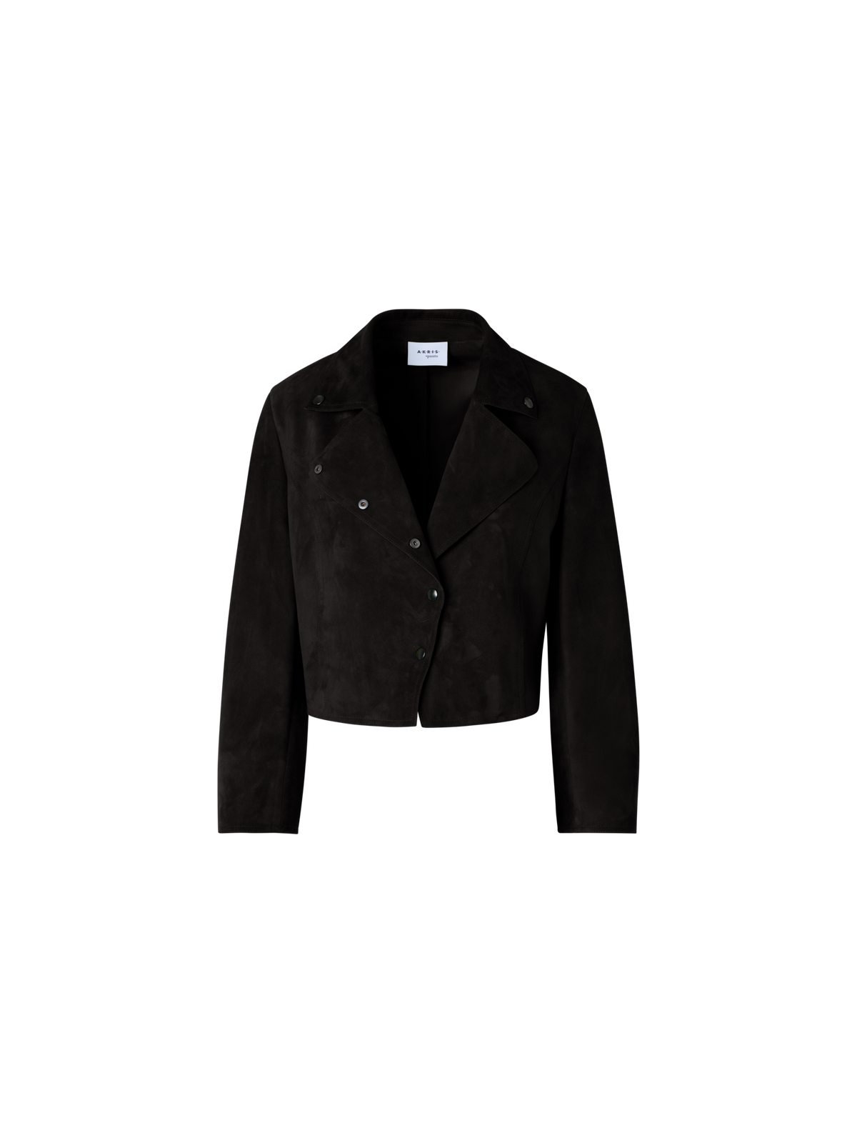 Designer Kurzjacke aus Wildleder - Schwarz